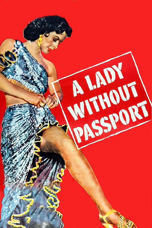 Movie poster for A Lady Without Passport (1950)