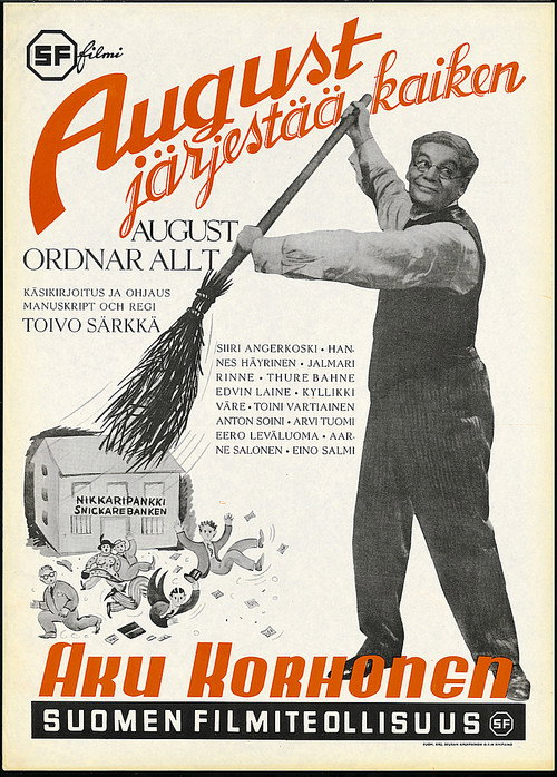 Movie poster for August järjestää kaiken (1942)