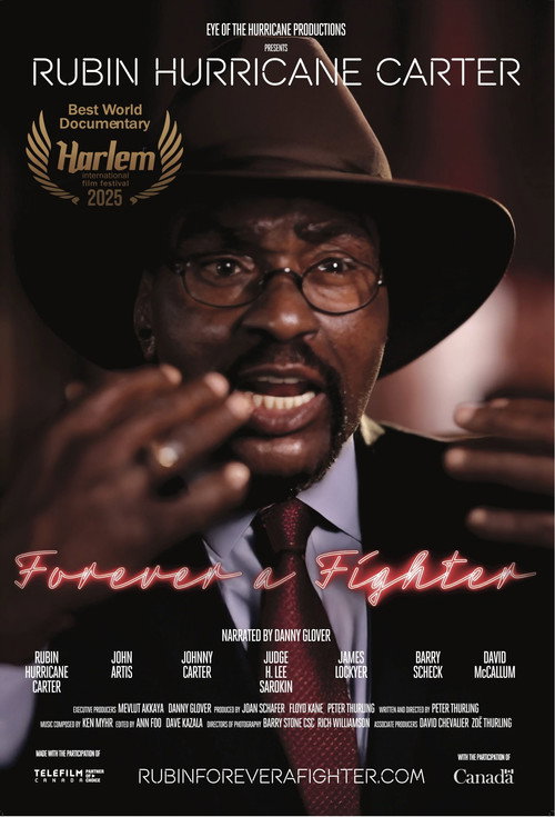 Movie poster for Rubin Hurricane Carter: Forever a Fighter (2025)