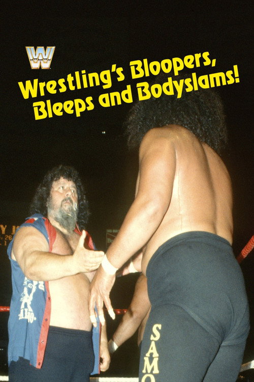 Movie poster for Wrestling's Bloopers, Bleeps, & Bodyslams (1985)