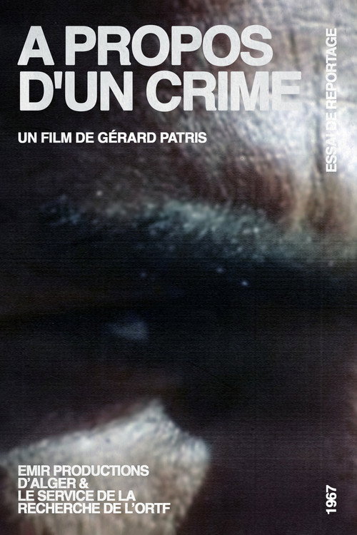 Movie poster for A Propos D'Un Crime (1967)