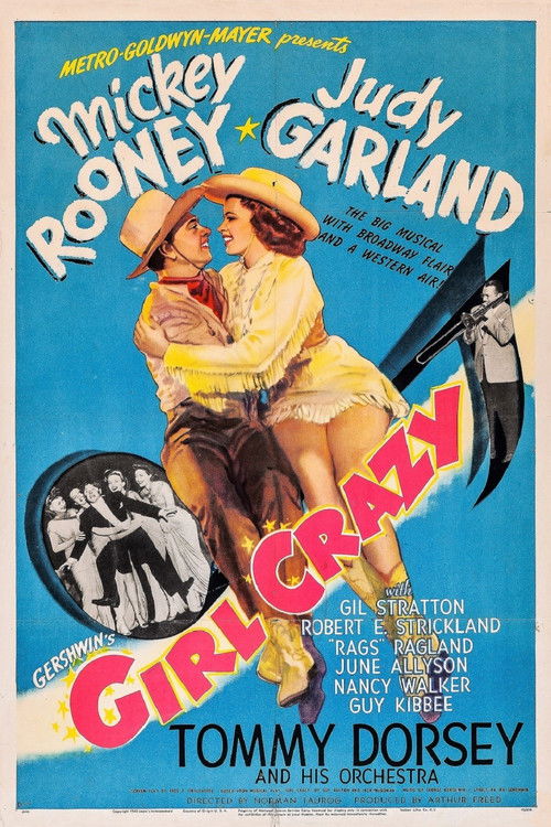 Movie poster for Girl Crazy (1943)