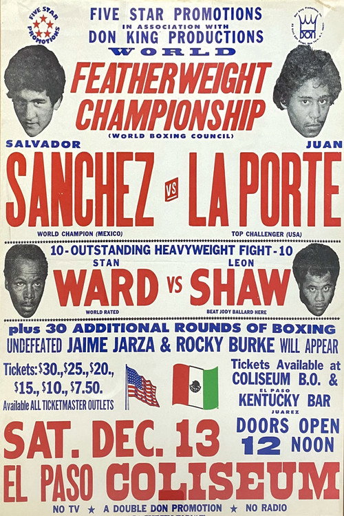 Movie poster for Salvador Sanchez vs. Juan Laporte (1980)