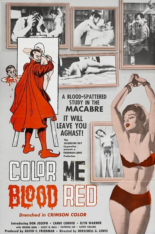 Movie poster for Color Me Blood Red (1965)