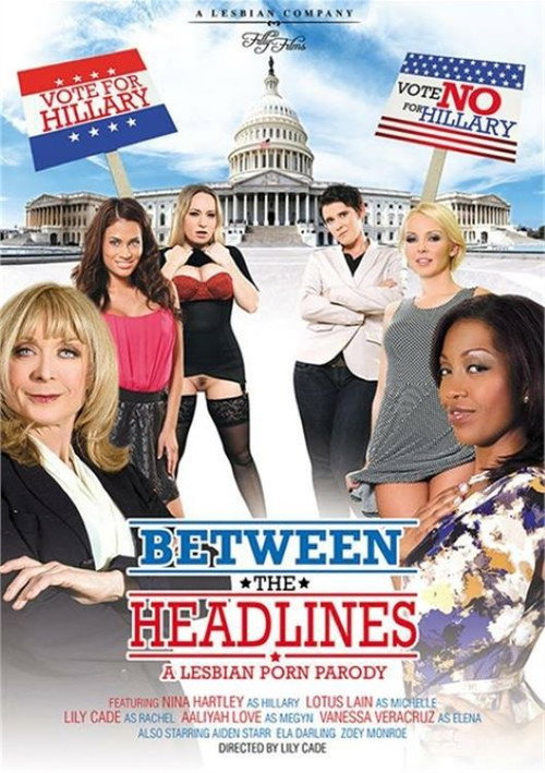 Movie poster for Between the Headlines: A Lesbian Porn Parody (2014)