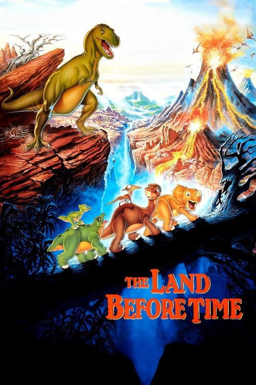 Movie poster for The Land Before Time (1988)