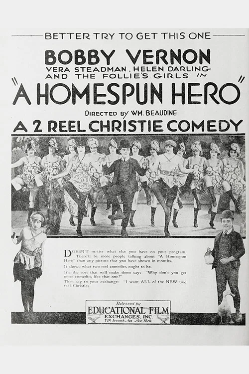 Movie poster for A Home Spun Hero (1920)