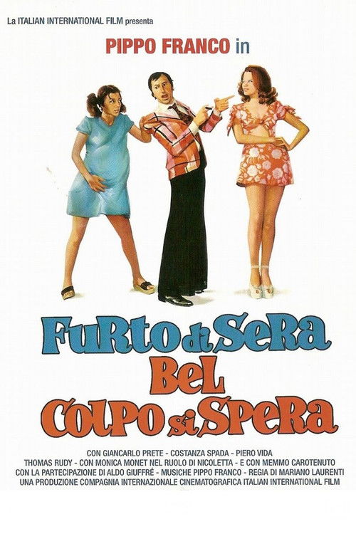 Movie poster for Theft in the Evening, a Big Coup Hopefully (1973)