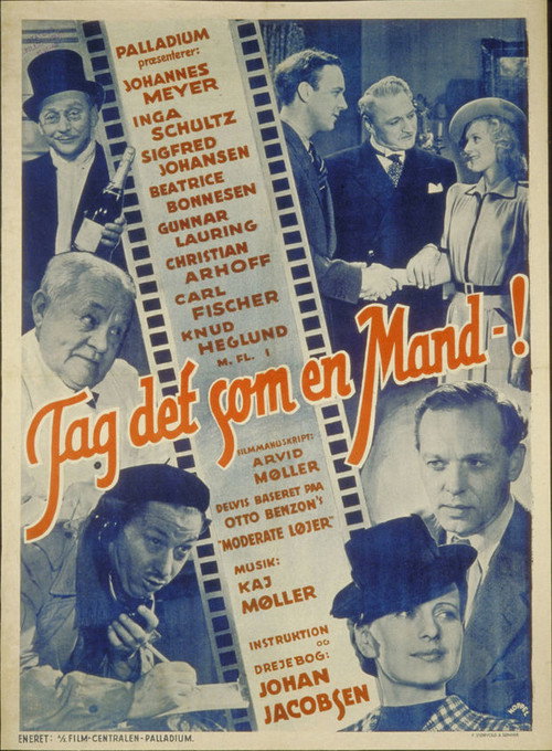 Movie poster for Tag det som en mand (1941)