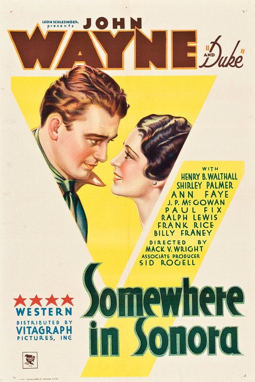 Movie poster for Somewhere in Sonora (1933)