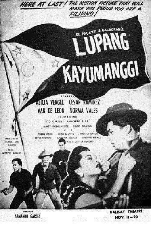 Movie poster for Lupang Kayumanggi (1955)