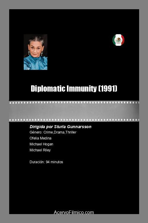 Movie poster for Diplomatic Immunity (1992)