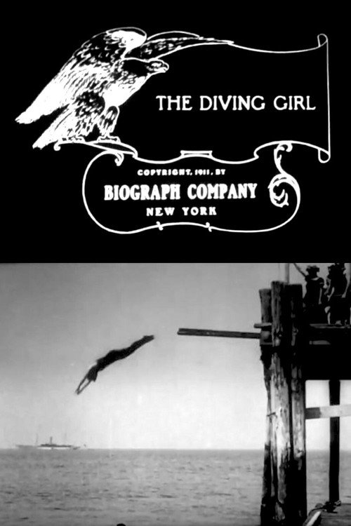Movie poster for The Diving Girl (1911)
