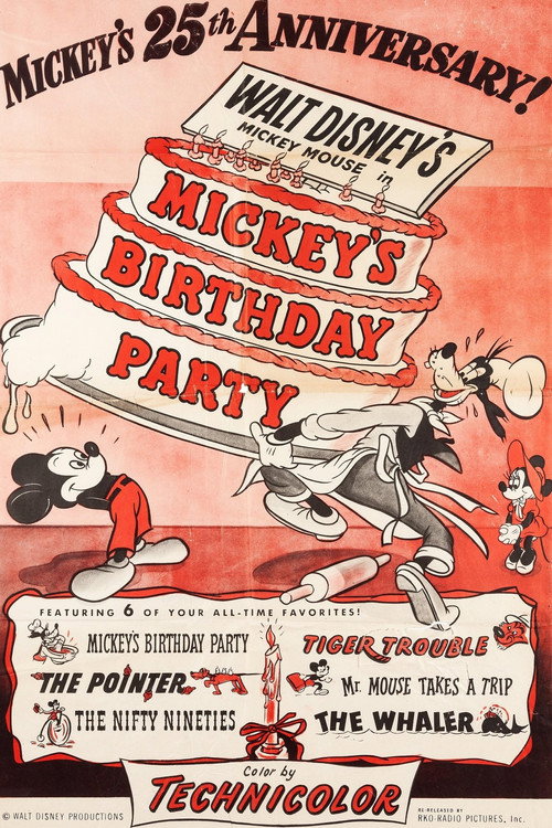 Movie poster for Mickey's Birthday Party (1953)
