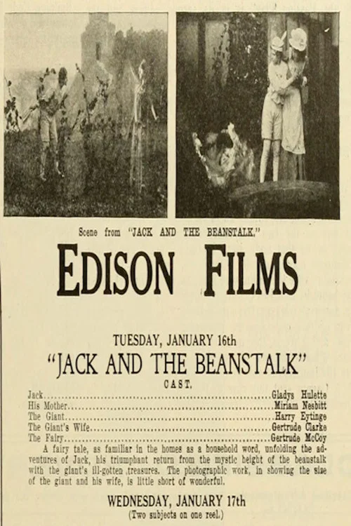 Movie poster for Jack and the Beanstalk (1912)