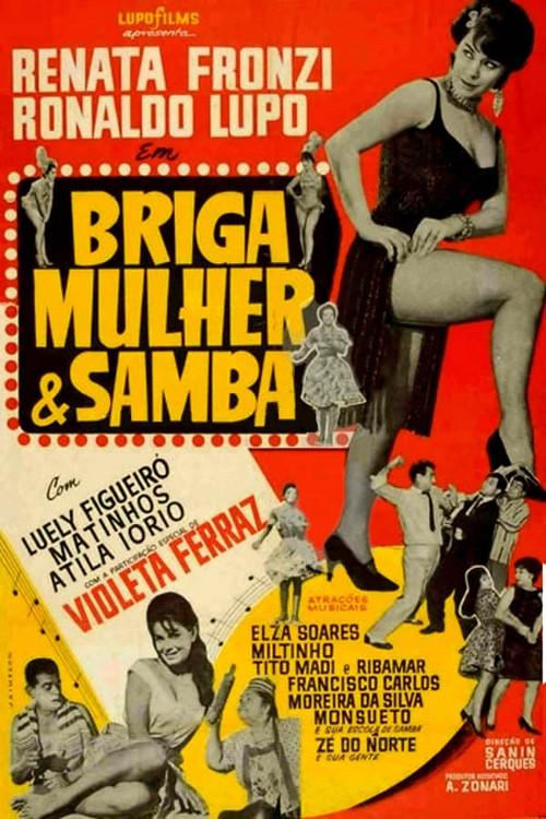 Movie poster for Briga, Mulher e Samba (1961)
