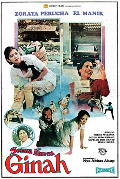 Movie poster for All Because of Ginah (1985)