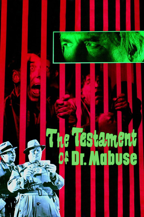 Movie poster for The Testament of Dr. Mabuse (1962)
