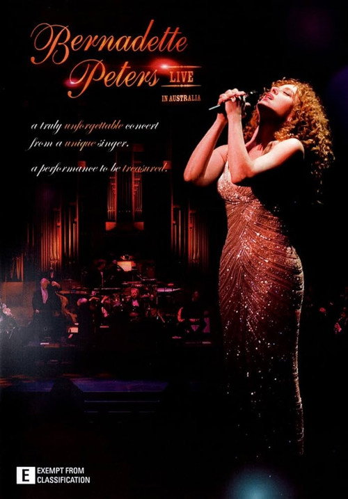 Movie poster for Bernadette Peters: Live in Australia (2009)