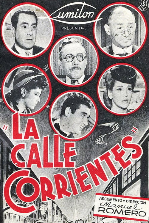 Movie poster for La calle Corrientes (1943)