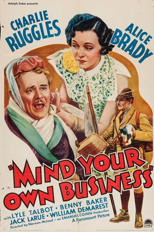 Movie poster for Mind Your Own Business (1936)