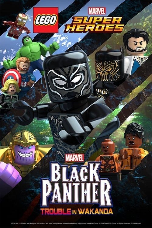 Series poster for LEGO Marvel Super Heroes - Black Panther: Trouble in Wakanda (2018)