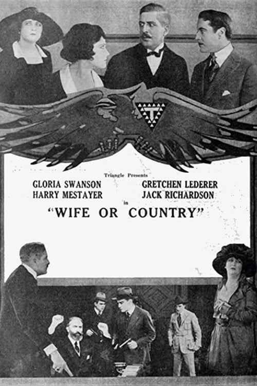 Movie poster for Wife or Country (1918)