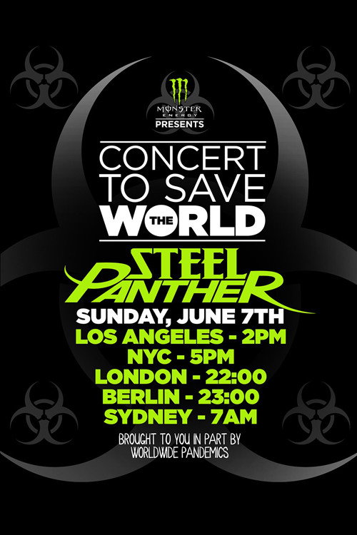Movie poster for Steel Panther - Concert To Save The World (2020)