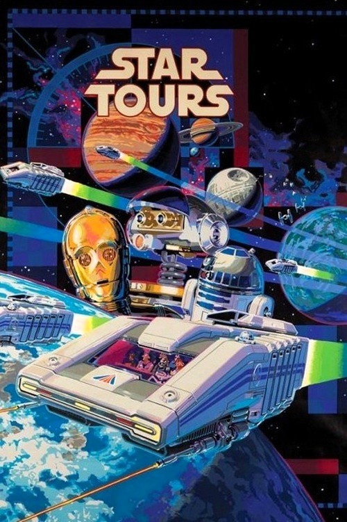 Movie poster for George Lucas' Star Tours (1986)