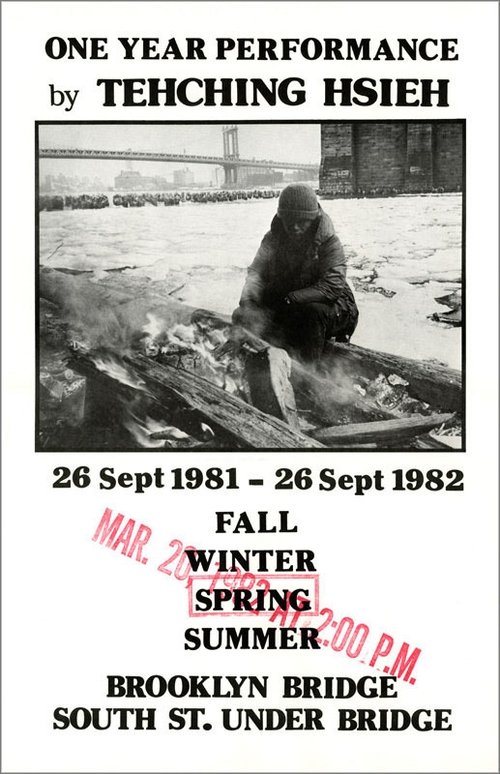 Movie poster for Tehching Hsieh: One Year Performance, Outdoor Piece 1981 - 1982 (1982)