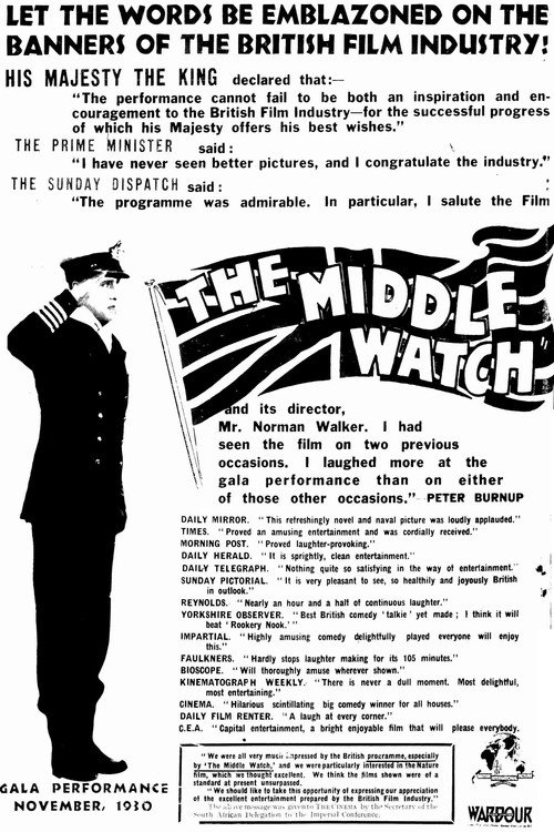 Movie poster for The Middle Watch (1930)