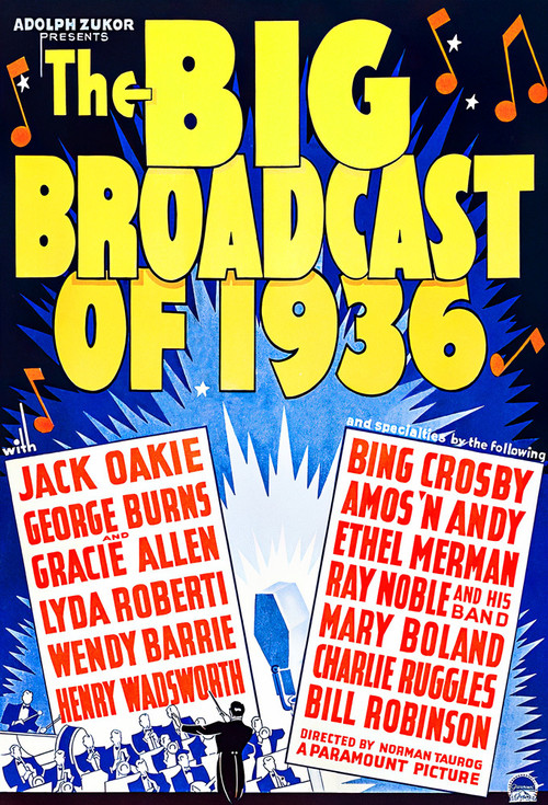 Movie poster for The Big Broadcast of 1936 (1935)