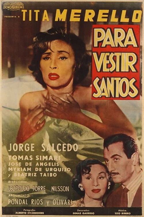 Movie poster for Para vestir santos (1955)