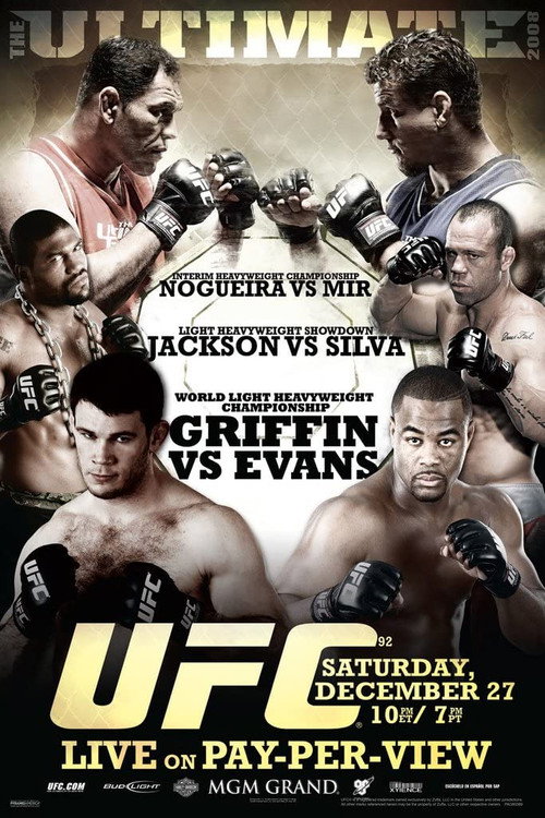 Movie poster for UFC 92: The Ultimate 2008 (2008)