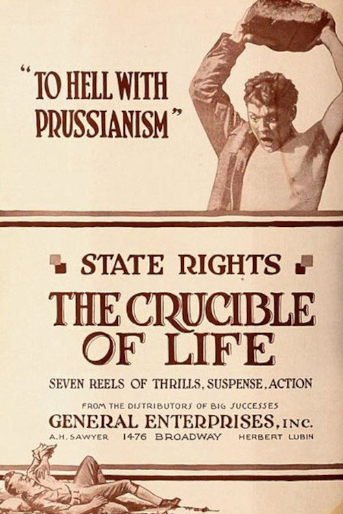 Movie poster for The Crucible of Life (1918)
