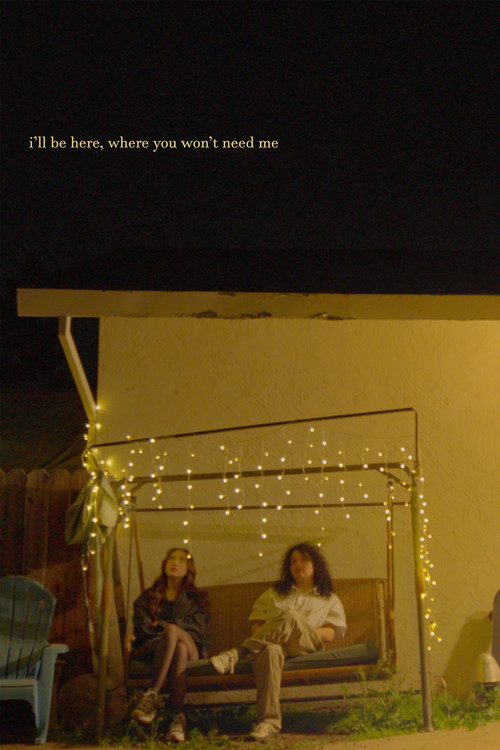 Movie poster for i'll be here, where you won't need me (2025)