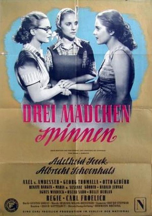 Movie poster for Drei Mädchen spinnen (1950)
