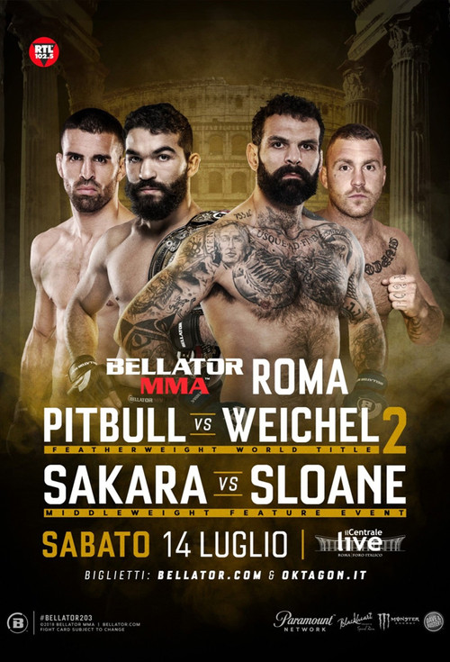 Movie poster for Bellator 203: Pitbull vs. Weichel 2 (2018)