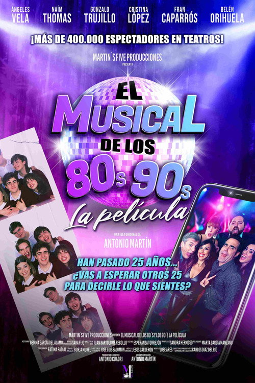 Movie poster for El musical de los 80s y 90s. La película (2024)