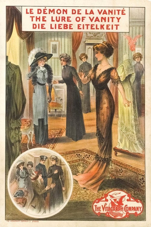 Movie poster for The Lure of Vanity (1911)