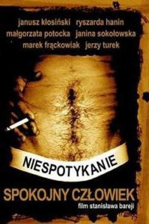 Movie poster for Niespotykanie spokojny człowiek (1975)