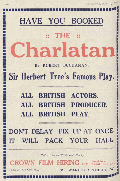 Movie poster for The Charlatan (1916)
