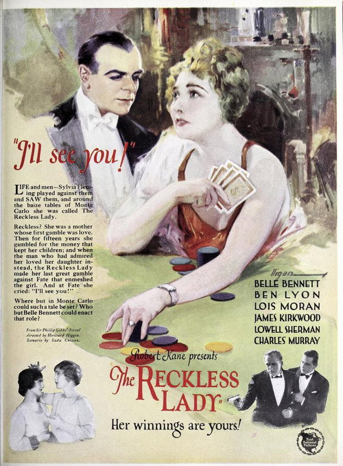 Movie poster for The Reckless Lady (1926)