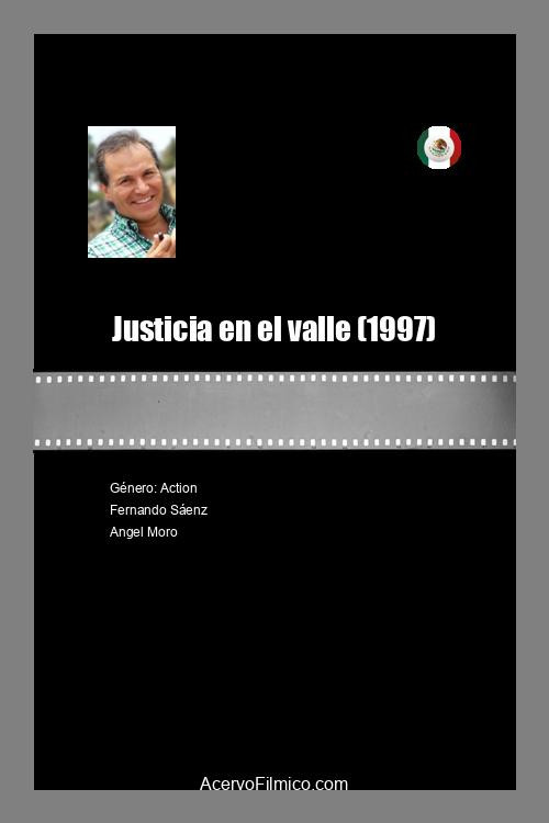 Movie poster for Justicia en el valle (1997)