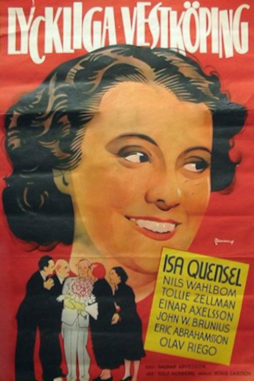 Movie poster for Lyckliga Vestköping (1937)