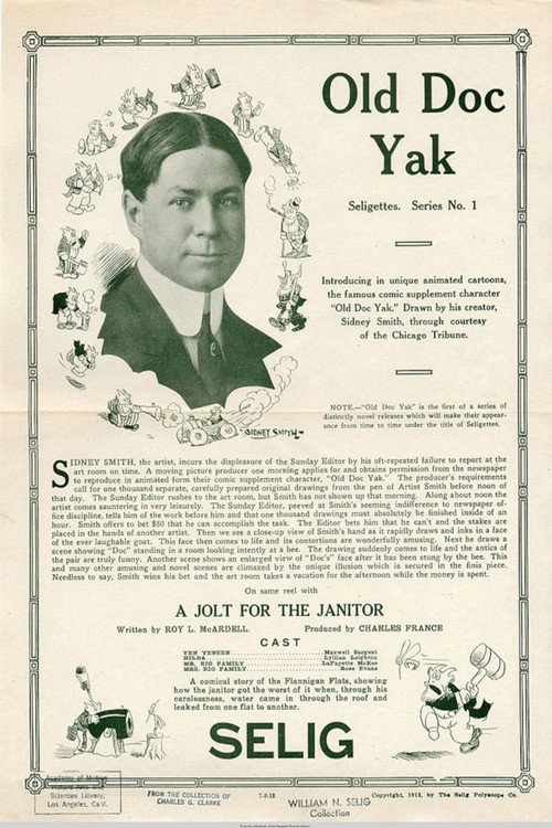 Movie poster for A Jolt for the Janitor (1913)