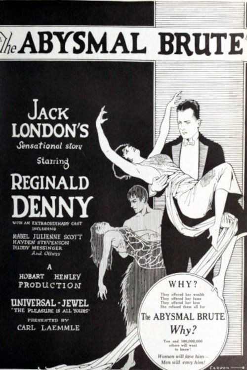 Movie poster for Abysmal Brute (1923)