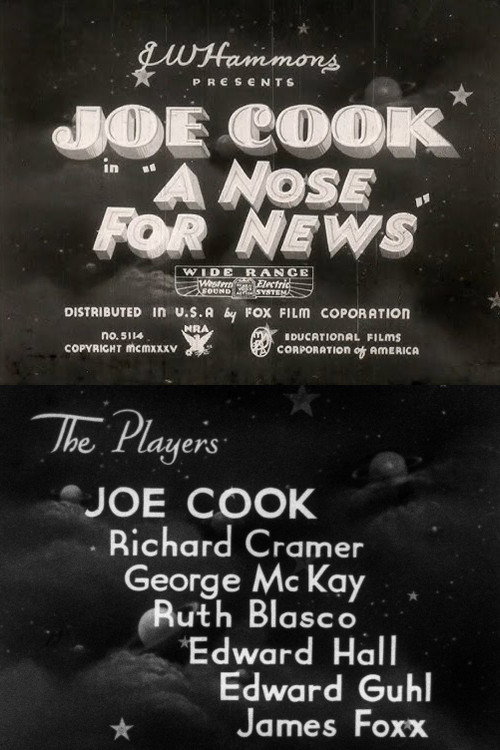 Movie poster for A Nose for News (1935)