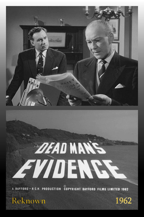 Movie poster for Dead Man's Evidence (1962)