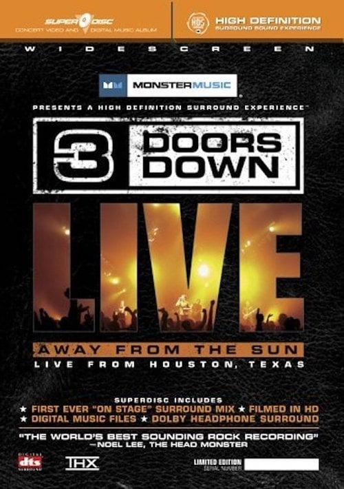 Movie poster for 3 Doors Down: Away from the Sun, Live from Houston, Texas (2005)